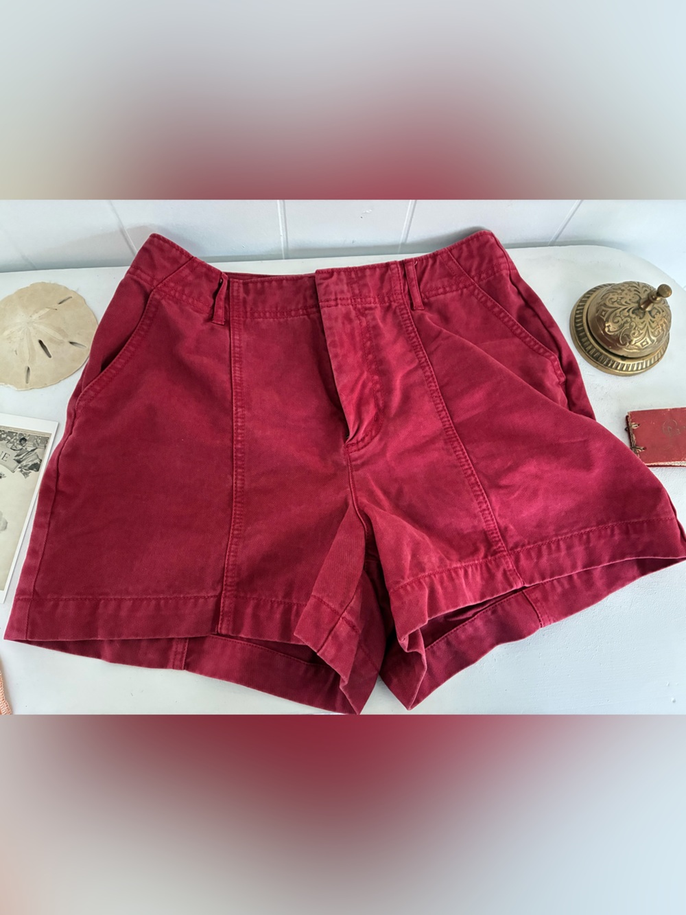 Universal Thread Women's Maroon High-Rise Shorts